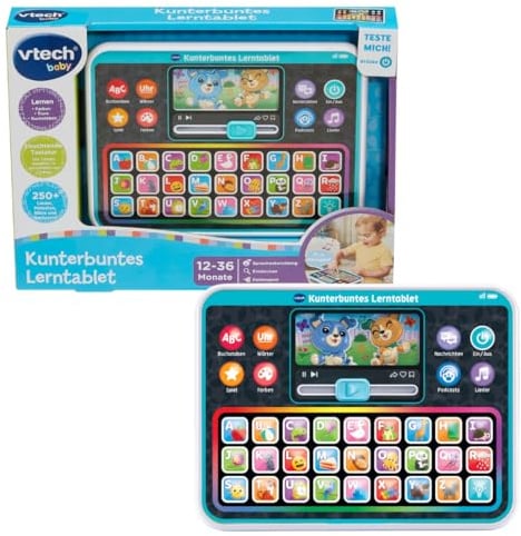 VTech Kunterbuntes Lerntablet - ABC-Tastatur mit Musik & Spielen