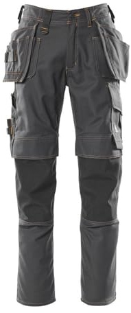 Abeba Unisex Almada Handwerkerhose Almada Größe L82cm/C58 in schwarz (1er Pack)