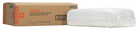 Chiffons Microfibres KIMTECH* AUTO pour Préparation de Surfaces (code produit 38715) 1 paquet de 25 chiffons blancs (1 paquet par carton)