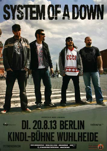 System of A Down - Hypnotize, Berlin 2013 » Konzertplakat/Premium Poster | Live Konzert Veranstaltung | DIN A1 «