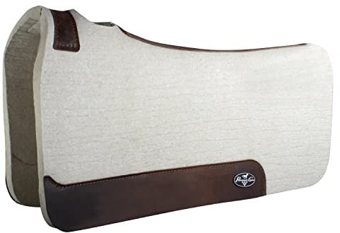 Professional's Choice 100 % dampfgepresste Schabracke, Widerristentlastung und schützt vor Druckstellen, 78,7 x 81,3 cm, Filz, Hellbraun