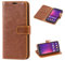 Mulbess Handyhülle für LG G8 ThinQ - Vintage Leder Flip Schutzhülle, Braun