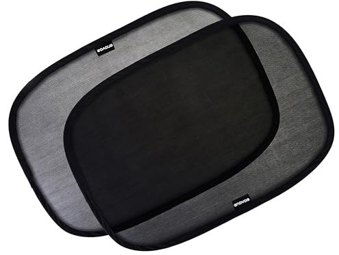 Enovoe Autofensterblenden von Enovoe – 48,3 x 30,5 cm Seitenfensterabdeckung für SUVs, Limousinen und LKWs – schützt das Baby vor UV-Strahlen und Blendung – Haftdesign für einfache Verwendung