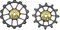 Räder SRAM AXS 12s, Red/Force, 2-er Set, TBT-Lager, Keramik, Schwarz, Black, TOKEN, TK1724XSTBT