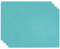 4 Stücke Silikon Platzsets,Einfarbig Tisch-Set,Rutschfestes Waschbares Tischset,Hitzebeständig Tischset,40 x 30 cm Cyan