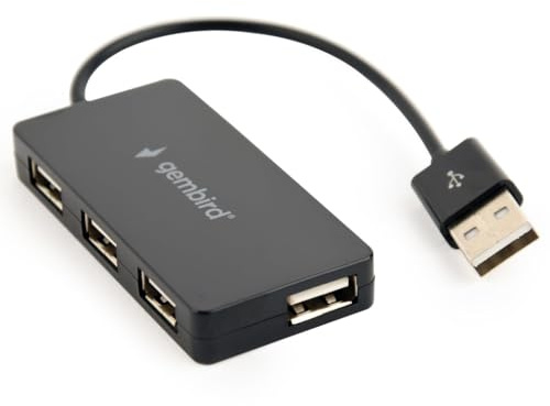 HUB USB GEMBIRD 2.0 4 PUERTOS Negro