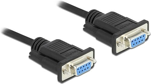 Delock Seriell Kabel RS-232 D-Sub 9 Buchse zu Buchse Nullmodem 10 m