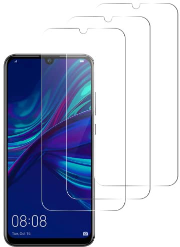 QUITECO Panzer Schutz Glas für Huawei P Smart 2019 [3 Stück] Schutzfolie Glas Display Panzerfolie Schutzglas