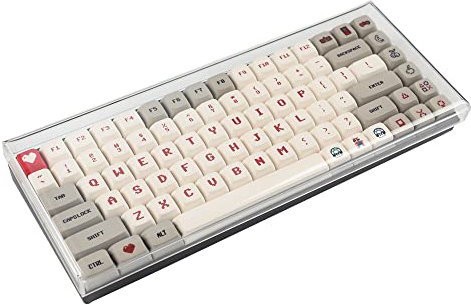 YMDK Mechanical Keyboard Dust Cover Keycap Lid Acrylic for 75% Mechanical Keyboard 84