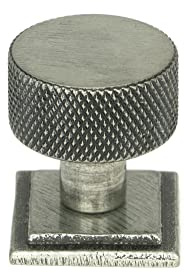 From the Anvil Pewter Brompton Cabinet Knob - 25mm (Square)