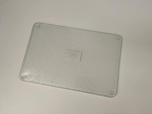 Deenz 30X52Cm Universal Hob Cover Plate Set of 2 Tempered Glass Worktop Saver Frosted with 8X Feets Dishwasher Safe 4mm