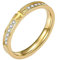 PAMTIER Damen Herren Edelstahl Cubic Zirkonia Kreuz Ring Christliches Versprechen Ewigkeit Ehering Gold Größe 54