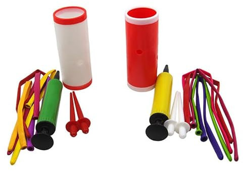 MOMOMAGE Sword Spikes Thru Balloon with Pump Balloon Illusion Magic Tricks Satge Close up Magic Illusion Gimmick Props