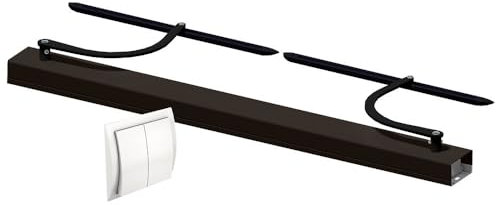 Motorisation pour volet 2 battants SLID'UP WINEO filaire - baie 1500 à 2500 mm - brun et noir