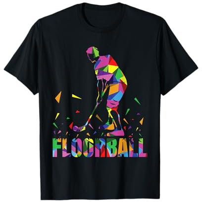 Unihockey Floorballspieler bälle Set Kinder Floorball T-Shirt