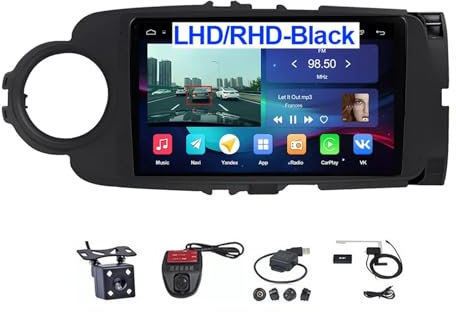 Android Autoradio Car Stereo Radio De Coche Pantalla Tactil Coche GPS Navegación Conecta Y Reproduce Cámara De Respaldo Estéreo De Coche Audio FM/Am/RDS Para Toyota Yaris LHD RHD 2012-2017 ( Size : M1