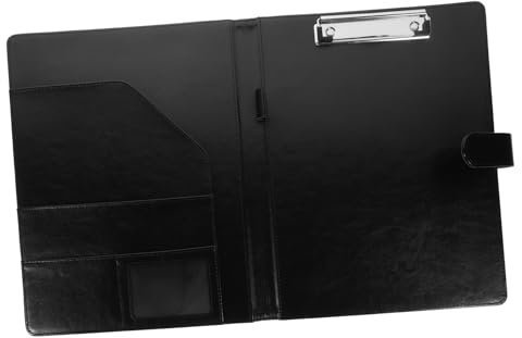Ordnerspeicherung Schlanker Portfolio-Organizer Dokumentenmappe aus Leder besprechungsmappe aufbewahrungssack Tasche Unterlagen Geschäftskartenhalter Notizbuch Mann Bindemittel Pu