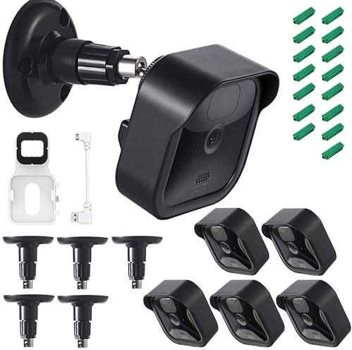 DGUSO 5 Stück Outdoor Kamera Halterungen, Brandneues Halterung für Blink Kamera Outdoor 360°Verstellbare Outdoor Camera Wetterfest Halterung, Outdoor Halterung Zubehör für Blink Kamera