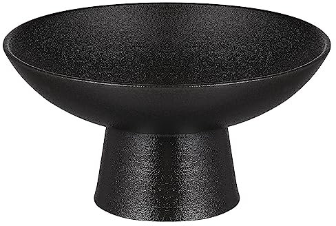 Kichvoe Japanische Keramikschale Handgefertigter Snackteller Aus Hochwertiger Keramik Vintage Design Für Desserts Obst Und Snacks Für Feiern Und Besondere Anlässe Schwarz