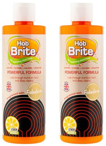 Hob Brite Cleaner for Ceramic Halogen & Induction Hobs with Cleaning Cloth (2)