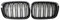 DZST Nebelscheinwerfergitter Auto-Frontstoßstangen-Nierengrill, Glänzend Schwarz, Grills Für 3er-Serie E46 4-Türer 4D 4DR 1998–2001 Kühlergrill(Schwarz glänzend)