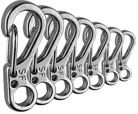 CZ Store®- Mini-Karabiner | 10 STK Heavy Duty, 15kg Kapazität - Karabinerhaken aus Zinklegierung, für Camping, Wandern, Outdoor, Survival (1)