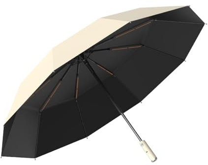 Paraguas con abanico - Paraguas con abanico | Paraguas UV plegable | Paraguas automático de protección solar, paraguas multiusos con ventilador USB, paraguas portátil de viaje para pesca, golf, patio,