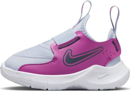 Nike Jungen Unisex Kinder Flex Runner 3 Babys und Kleinkinder Schuh, Football Grey/Thunder Blue-Hot Fuchsia, 17 EU