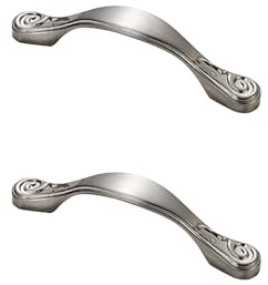Schubladengriffe Gebürstet 64mm, 2 Stück Möbelgriffe Zinklegierung Griffen | Schubladengriffe Galvanikfläche Schrankgriffe 64mm Lochabstand Türgriffe Griffe für Küchenschränke Gebürstet 64mm/2.5in