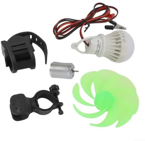 Zilimontt Mini generador de turbina eólica kit de bricolaje, con motor y hoja de energía alternativa generador de energía Kit 0.1-22V salida