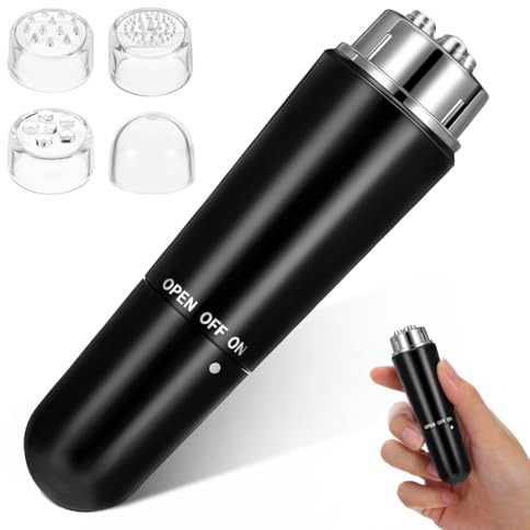 MAGICLULU Elektrisches Gesichtsmassagegerät Mit Galvanischer Technologie Tragbares Nacken- Und Gesichtsmassagegerät Für Tiefenreinigung Und Hautpflege Mini Massagegerät Für Zuhause