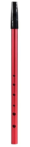 Silbato Irland s en Do C Flauta de 6 Agujeros en Tubo de Aleaci n CNC Ideal para Principiantes y Expertos Incluye Bolsa de Almacenamiento Color Rojo