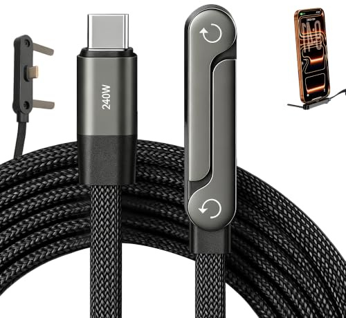 DASHENGKUI 2 In 1 Invisible Holder Charger Cable For Type C Phones Tablets 240w Usb C Cable Hands Free