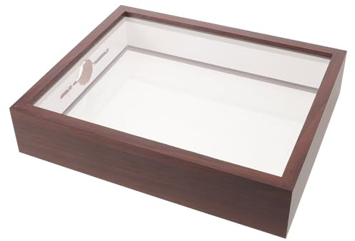 TOVINANNA Boîte de Rangement Vintage en Bois Dimensions 31x22,5x5,5cm Affichage Organisé et Accès Facile pour Capsules de Bière pour Bar ou Fête