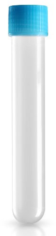 10 x Kunststoffröhrchen/Petling - Höhe 10.50cm - Ø 1.60 cm - mit Schraubverschluss (Farbe: Blau) - Inhalt: 13 ml/Mini-Cache beim Geocaching geeignet/Geodose/Petling/Kunststoffdose