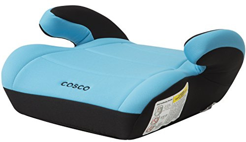 Cosco Topside Backless Booster Car Seat, Lightweight Booster Seats for Cars 40-100 lbs, Backless Booster Seat for Car, Turquoise