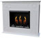 Ethanol und Firegel Kamin Kamin Modell Dion XXL Premium Royal Weiß