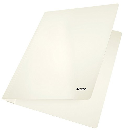 Leitz Schnellhefter Wow A4 | 5 Stück, verschiedene Farben wählbar (5er Pack, Weiß)