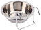 Yosoo Stainless Steel Hook Over Feeding Cup Cat Pet Bird Rabbit Dog Puppy Food Water Bowl Cup Cage Box with Holder