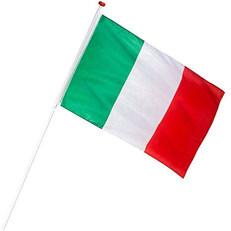 Boland 62100 - Dekorationsfahne Italien, Größe 90 x 150 cm, Italia, Nationalflagge,Polyester, Banner, Wanddekoration, Fußball, Weltmeisterschaft, Europameisterschaft, Mottoparty Mehrfarbig 5
