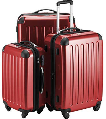 Hauptstadtkoffer Alex - 3er Koffer-Set, S M & L Rot HK-T464748-R