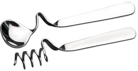 CHG E513257 Honig/Marmeladenlöffel-Set, 2 Stück, Edelstahl, Klassisch
