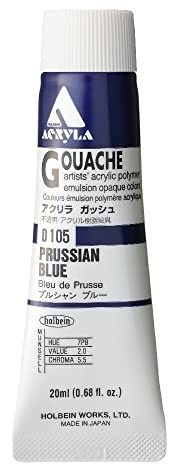 Holbein Acrylic Gouache 40 ml Prussian Blue