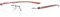 Eyekepper Leser Kleine Linse Randlos Lesebrille Männer Frauen(Braun Buegel)+1.00
