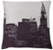 Haus und Deko Kissenbezug 50 x 50 cm New York Aubergine, Kissenhülle Städte Motiv, gewebte Kissenbezüge, Wohnzimmer, Schlafzimmer, dekorative Sofakissen, Zierkissen, Dekokissen