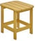 NEG Design Adirondack Tisch Marcy Beistelltisch täuschend echte Holzoptik, wetterfest, UV- und farbbeständig gelb