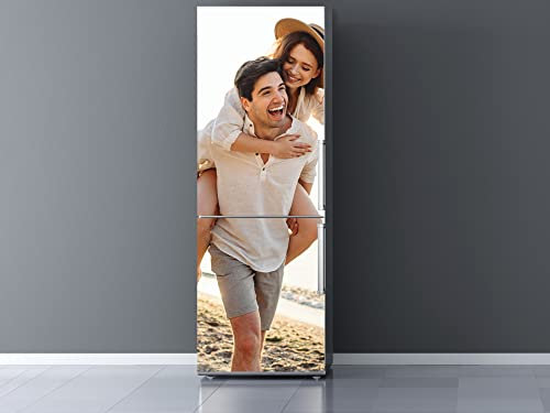 Oedim Vinilo para Frigorífico Personalizado 185x60cm | Personaliza tu Nevera a tu Gusto | Adhesivo Resistente y de Facil Aplicación | Pegatina Adhesiva Decorativa