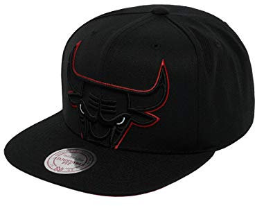Mitchell & Ness BH72Q2 Snapback Cap Chicago Bulls Schwarz, Size:ONE Size