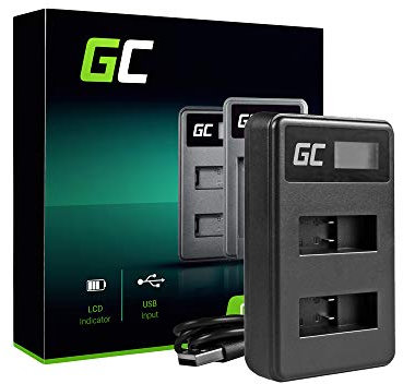 Green Cell® AHBBP-501 Chargeur pour caméra GoPro AHDBT-501 et HERO5 HERO6 Hero 7 Black White Silver Edition 2,5 W 4,35 V 0,6 A Noir