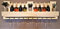 Weinregal aus Palette vintage weiß inklusive Aufhängung/Flaschenregal/Wandregal/Palettenmöbel/Bar